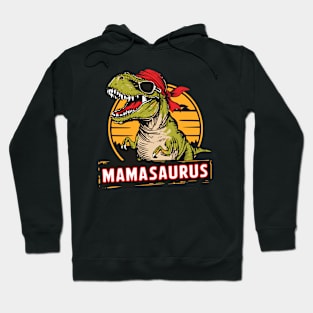 Mamasaurus T Rex Dinosaur Mama Saurus Family Matching Hoodie